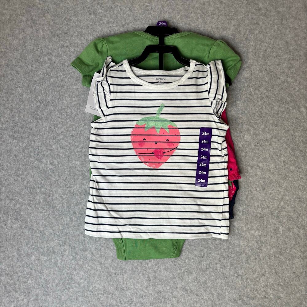 Carter's Baby Girl 4 Piece Set Strawberry Outfits Size 24 Months NWT